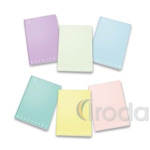 Füzet Pigna Monocromo Pastel A/4 tűzött 42 lapos kockás