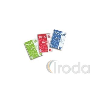 Gyűrűskönyv betét Pigna Ricambi A/4 40 lapos fehér kockás