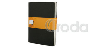 MOLESKINE JEGYZETFÜZET CAHIER QP323 FEKETE XL vonalas 19x25cm