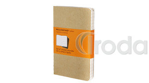MOLESKINE JEGYZETFÜZET CAHIER 3DB QP411 BARNA 'P' VONALAS