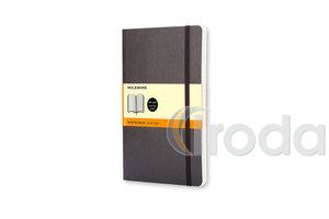 MOLESKINE NOTESZ QP611 PUHA FEKETE 'P' VONALAS