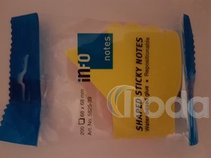 Öntapadó jegyzettömb kéz forma GLN 200lap 68x68mm