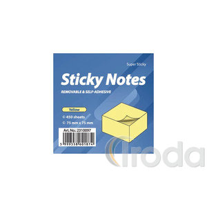 &Ouml;ntapad&oacute; jegyzett&ouml;mb Petit 75x75 450lapos s&aacute;rga