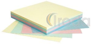 Öntapadó jegyzettömb 75x75mm 4x25lap pasztell mix