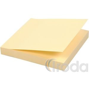 Öntapadós jegyzettömb 100x75 mm 100 lapos sárga