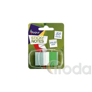 Jel&ouml;lőc&iacute;mke FORPUS Info Flags 25x43mm, 50 lap, transparens/z&ouml;ld