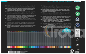 Faber-Castell Black Edition Sz&iacute;nesceruza-k&eacute;szlet / 100 darabos, f&eacute;mdobozban 116490