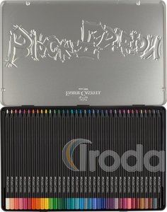 Faber-Castell Sz&iacute;nesceruza-k&eacute;szlet 36db-os h&aacute;romsz&ouml;gletű BLACK EDITION fekete testű f&eacute;m dobozban
