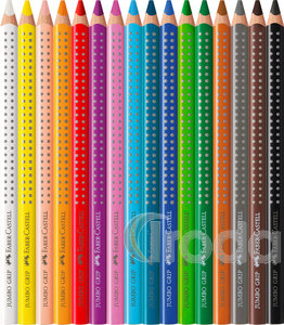 Faber-Castell Színes ceruza-készlet 16db-os háromszögletű GRIP Jumbo fém dobozban