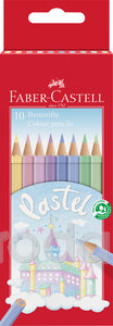 Faber-Castell Színes ceruza-készlet 10db-os hatszögletű kastélyos pasztell