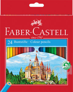 Faber-Castell Színes ceruza-készlet 24db-os hatszögletű kastélyos