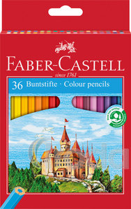 Faber-Castell Színes ceruza-készlet 36db-os hatszögletű kastélyos