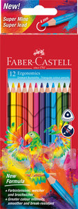 Faber-Castell Sz&iacute;nesceruza-k&eacute;szlet 12db-os h&aacute;romsz&ouml;gletű papag&aacute;j