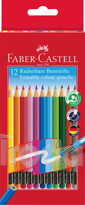 Faber-Castell Sz&iacute;nesceruza-k&eacute;szlet 12db-os hatsz&ouml;gletű rad&iacute;rv&eacute;ggel
