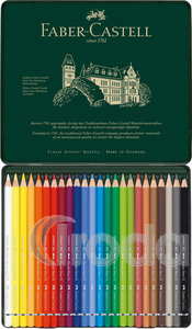 Faber-Castell Akvarell sz&iacute;nesceruza-k&eacute;szlet 24db-os hatsz&ouml;gletű ALBRECHT D&Uuml;RER f&eacute;m dobozban