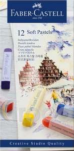 Faber-Castell Porpasztell kr&eacute;ta k&eacute;szlet 12db-os puha CREATIVE STUDIO