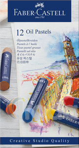 Faber-Castell Olajpasztell kr&eacute;ta k&eacute;szlet 12db-os hengeres test CREATIVE STUDIO