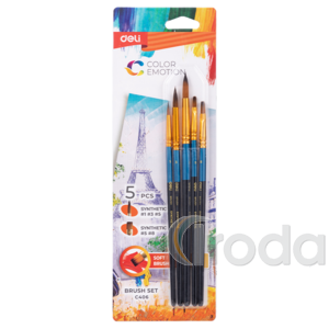 deli Color Emotion Ecsetk&eacute;szlet 5 darabos