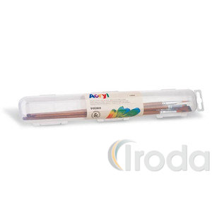 Ecset PRIMO HOBBY & PROFESSIONAL 1242P5A ( lapos ecset 6,10,18 &eacute;s kerek ecset 5,8 ) 5db-os k&eacute;szlet akril &eacute;s tempera technik&aacute;hoz