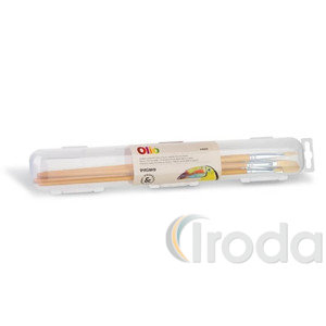 Ecset PRIMO HOBBY & PROFESSIONAL 1243P5O ( lapos ecset 10 &eacute;s kerek ecset 2,6,12,20 ) 5db-os k&eacute;szlet olaj &eacute;s egy&eacute;b technik&aacute;hoz