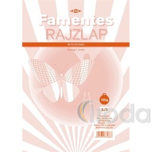 Rajzlap famentes A/3 120 g 10 lap/csomag