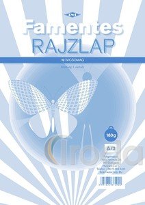 Rajzlap famentes A/3 180g műszaki Dipa csomagos 10 lap/csomag
