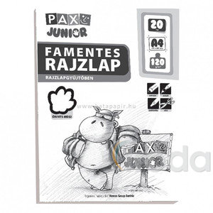 Rajzlap, famentes, 20 lap, A4, 120g, PAX Junior, iratgyűjtőben