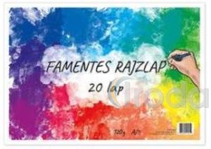 Rajztömb pd A3 fekvő 20 lap 120 g famentes