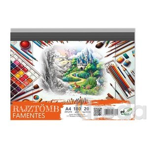 Rajzt&ouml;mb pd A4 fekvő 20 lap 120 g famentes
