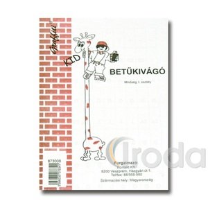 Betűkivágó ABC garnítúra