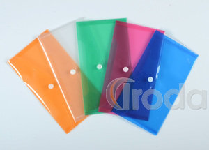 Irattartó tasak P+P DL (LA4/csekk), patentos, műanyag, pink / piros