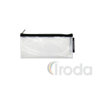 P+P transparent-black Irattasak cipzáras DL, hálós f  2-3224