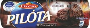 Győri PILÓTA keksz triplakakaós 180g