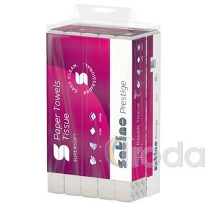 Interfold 'Z' hajt. kézt. 2 rtg. 150 lap/csom  FEHÉR 100% cellulóz,  WEPA SATINO PRESTIGE 275000 24x24 cm. ( H2 ) PT3