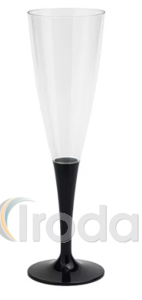 Pezsgőspohár műanyag 140ml áttetsző 10db/csomag
