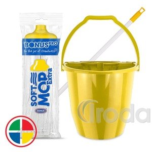 Bonus felmosó szett B330 11l vödör + csavarókosár+160g mopfej+120cm nyél (telephelyi átvétel)