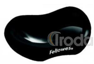 Géltöltésű mini csuklótámasz, FEKETE CRYSTAL SOFTGEL FELLOWES