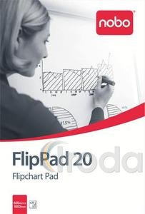 Nobo Flipchart papír, sima, 650X955mm, 20 lapos