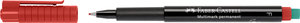 Faber-Castell Alkoholos filctoll piros F-es heggyel