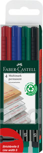 Faber-Castell Alkoholos filctollkészlet 4db-os S-es heggyel