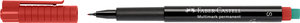 Faber-Castell Alkoholos filctoll piros S-es heggyel