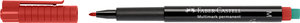 Faber-Castell Alkoholos filctoll piros M-es heggyel