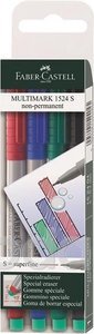 Faber-Castell Fóliaíró filctollkészlet 4db-os S-es heggyel