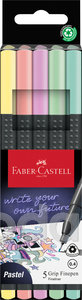 Faber-Castell Tűfilc készlet   5db-os 0,4mm GRIP pasztell