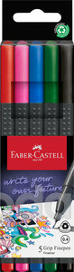 Faber-Castell Tűfilckészlet   5db-os 0,4mm GRIP alap színek