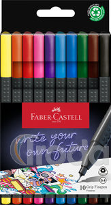Faber-Castell Tűfilc készlet 10db-os 0,4mm GRIP