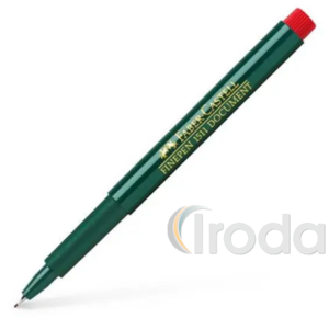 Faber-Castell Tűfilc 0,4mm 1511 Document piros