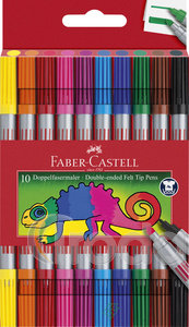 Faber-Castell Filctollk&eacute;szlet 10db-os k&eacute;tv&eacute;gű