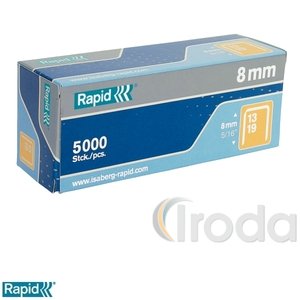 Tűzőkapocs Rapid 13/8 horganyzott 5000db/doboz 11835600
