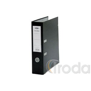 Iratrendező A4 75m gerinc, fekete, lapraszerelt